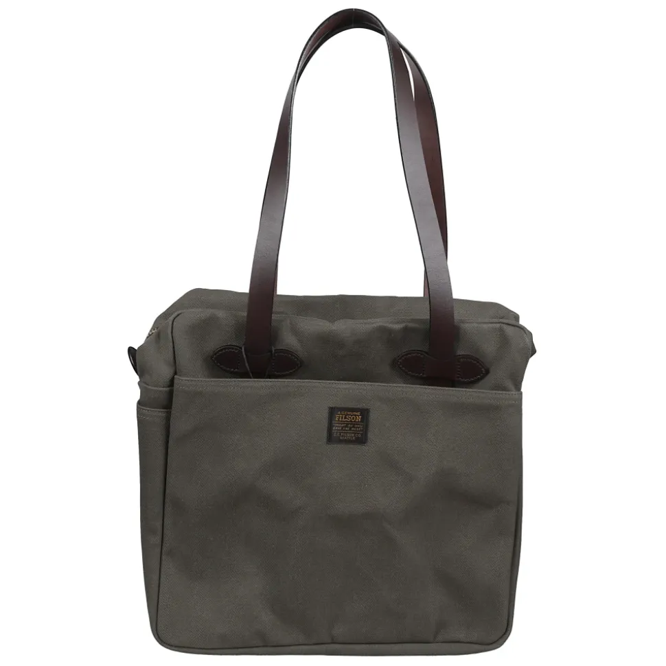 Rugged Twill Zipper Tote Bag