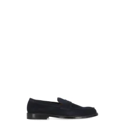 Semsket skinn loafers