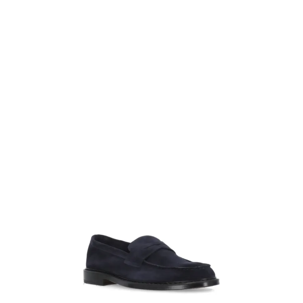 Semsket skinn loafers