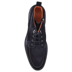 Semsket snørestøvel med Shearling-fôr