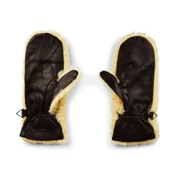Shearling Leather Logo Hansker