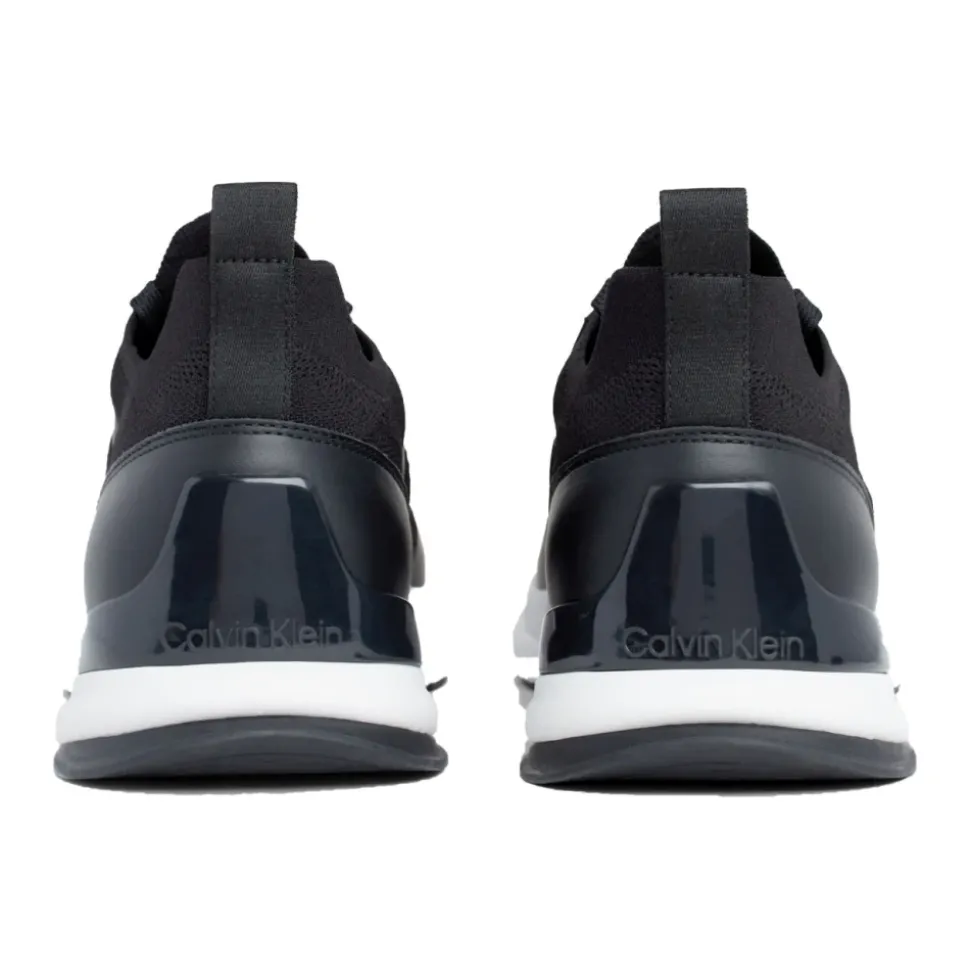 Sko Black Lace-Up Mix Leisure