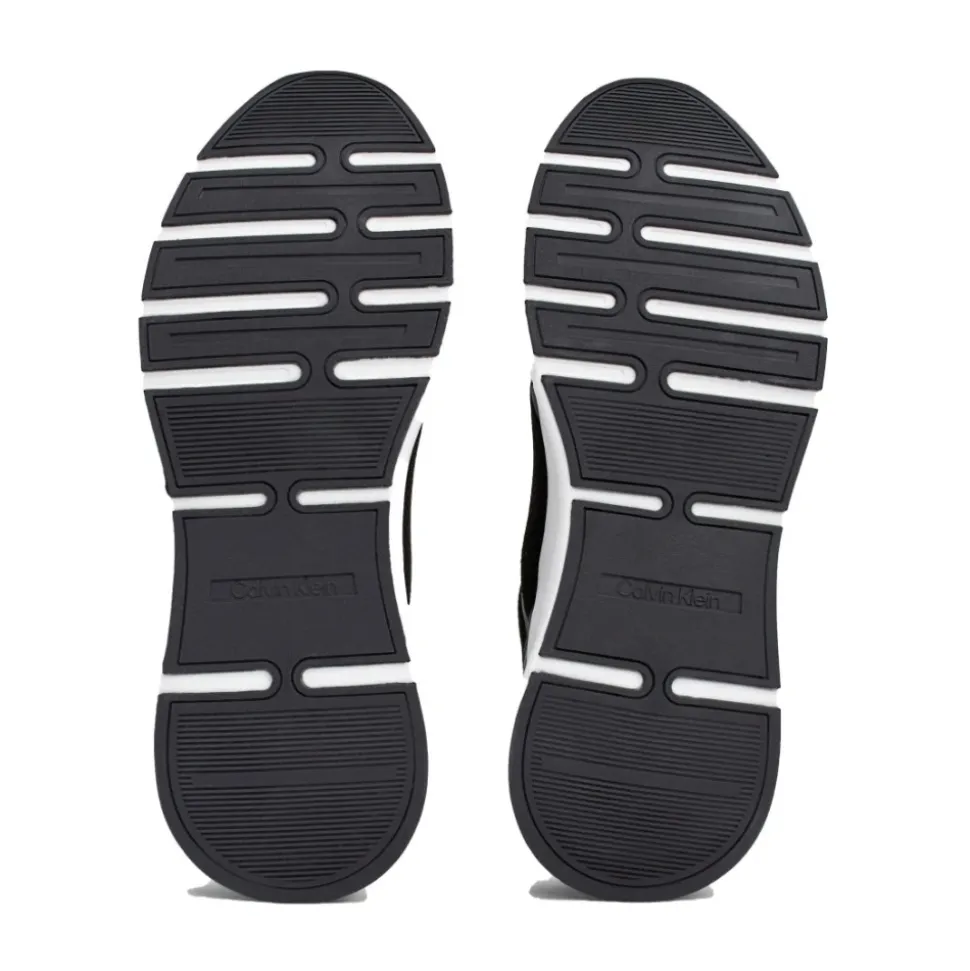 Sko Black Lace-Up Mix Leisure