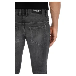 Slim-fit bomullsjeans
