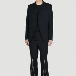 Slim-Fit Bukse med Glidelåsdetaljer