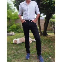 Slim Fit Cotton Blend Chinos