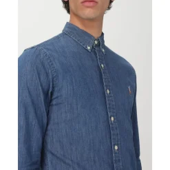 Slim Fit Denim Skjorte