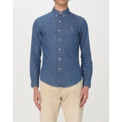 Slim Fit Denim Skjorte