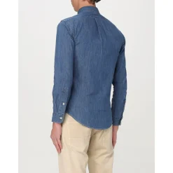 Slim Fit Denim Skjorte