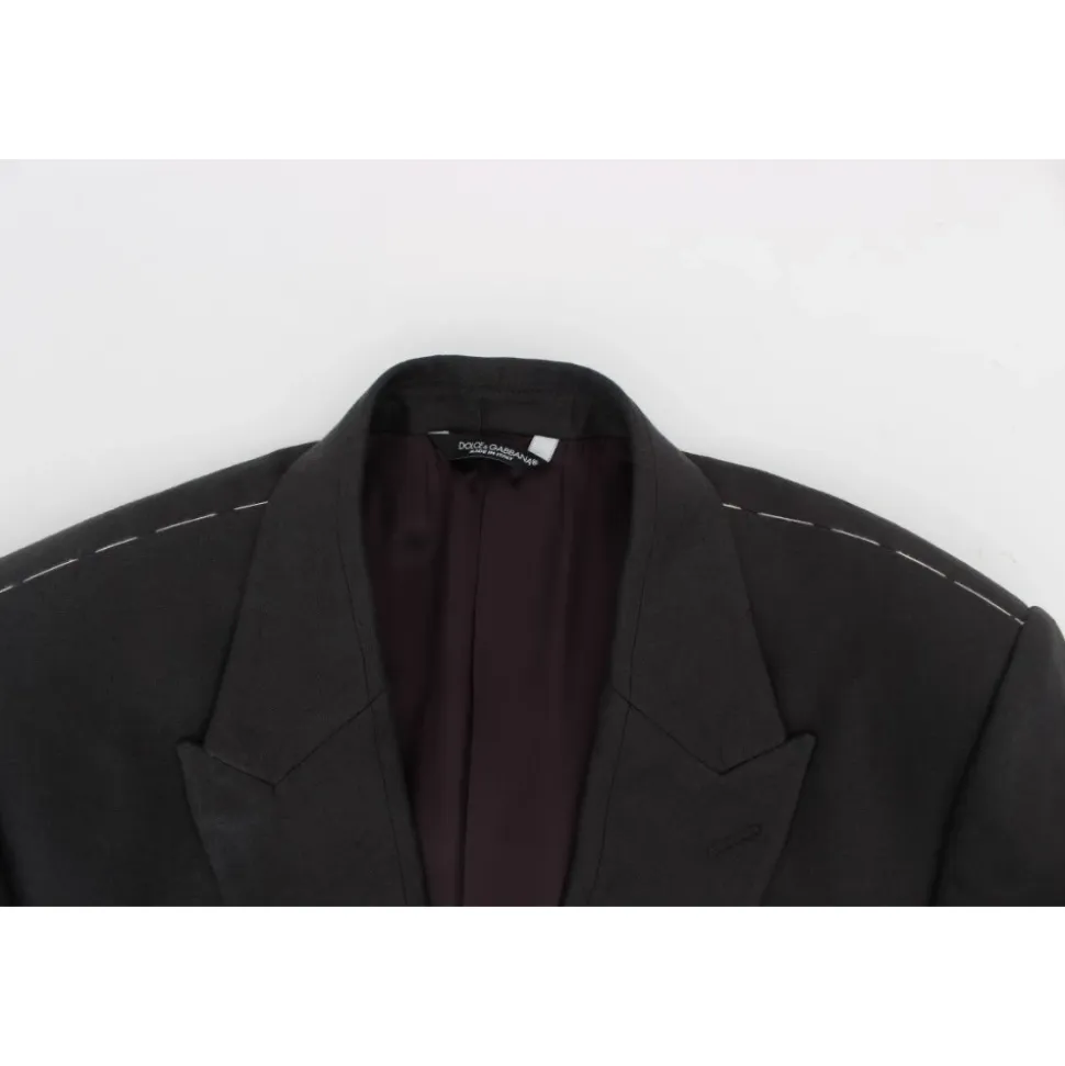 Slim Fit Lin Blazerjakke