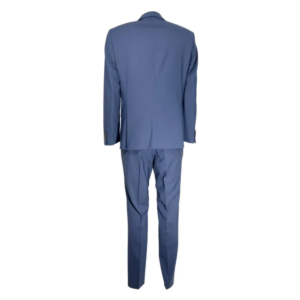 Slim Fit Ullkostyme i Blå
