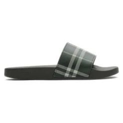Slip-on sandaler med ruter
