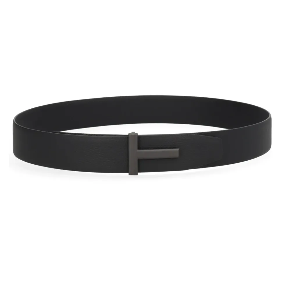 Soft Grain Leather Reversible T Belt 40 mm