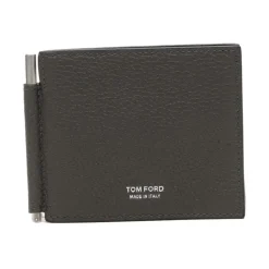 Soft Grain Leather T Line Money Clip Wallet