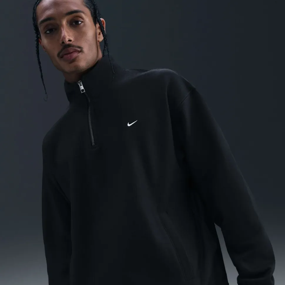 Solo Swoosh Fleece Quarter-Zip Top