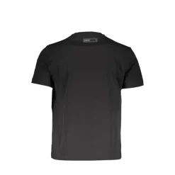 Sort Bomull Logo Print T-skjorte