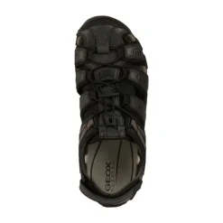 Sorte Flate Strada Sandaler