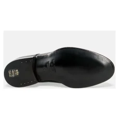 Sorte Monk Strap Skinn Sko