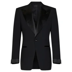 Sort Enkeltspent Blazer og Bukser