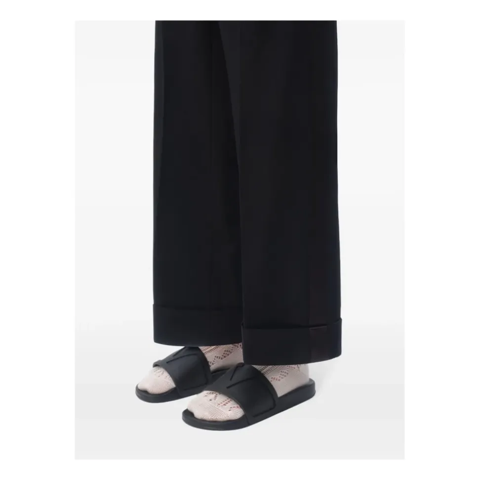 Sorte VLogo Signature Flate Sandaler