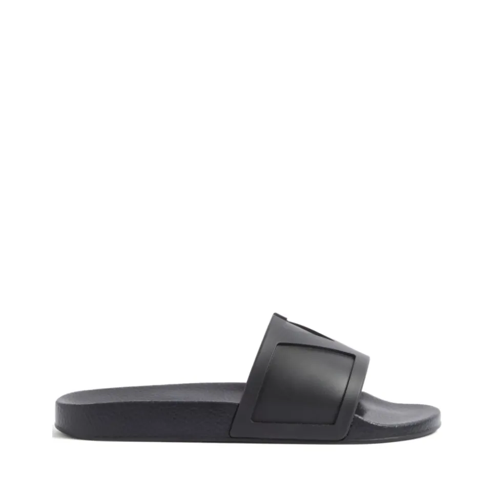 Sorte VLogo Signature Flate Sandaler