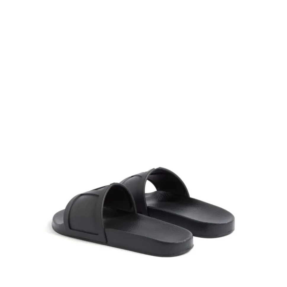 Sorte VLogo Signature Flate Sandaler