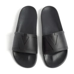 Sorte VLogo Signature Flate Sandaler
