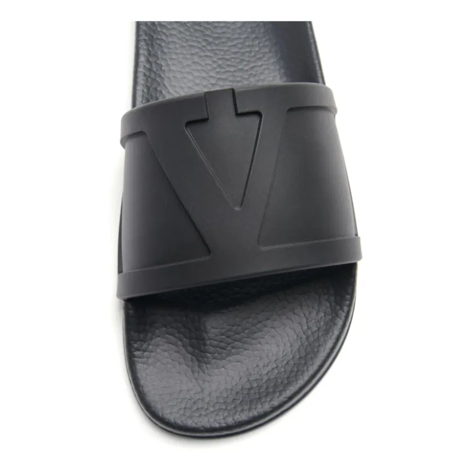 Sorte VLogo Signature Flate Sandaler