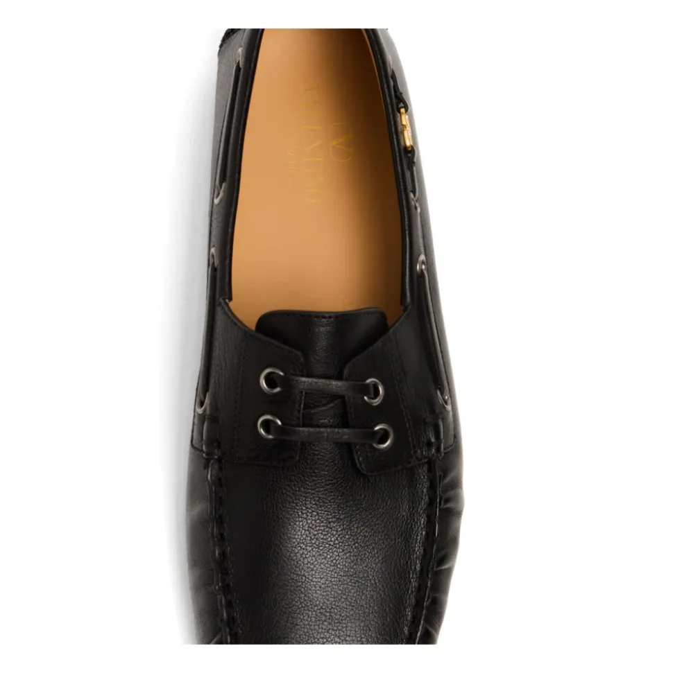 Sort skinn VLogo Slip-On sko