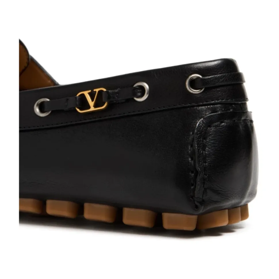 Sort skinn VLogo Slip-On sko