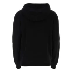 Sort ullblandet sweatshirt