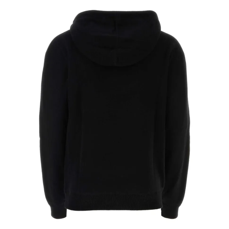 Sort ullblandet sweatshirt