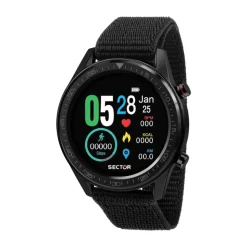 S-02 SMART Digitalt Svart Stropp Klokke