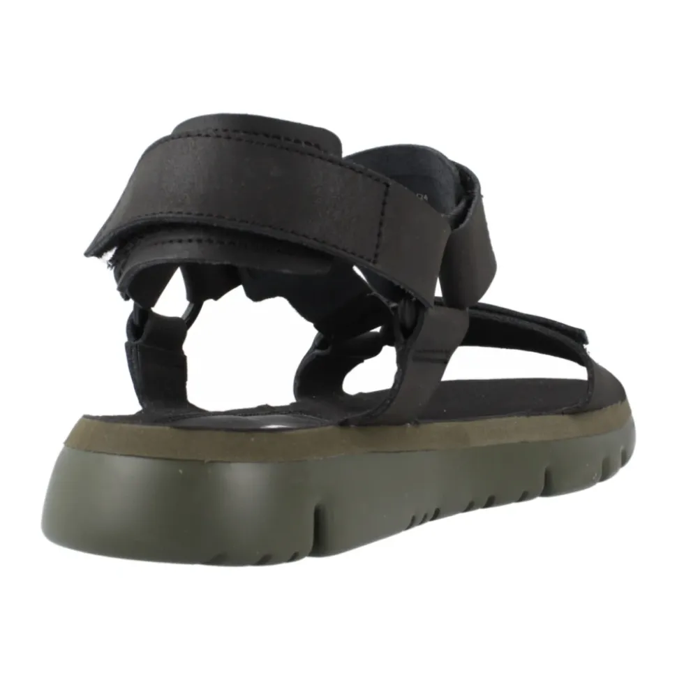Stilige flate sandaler i svart