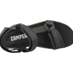 Stilige flate sandaler i svart