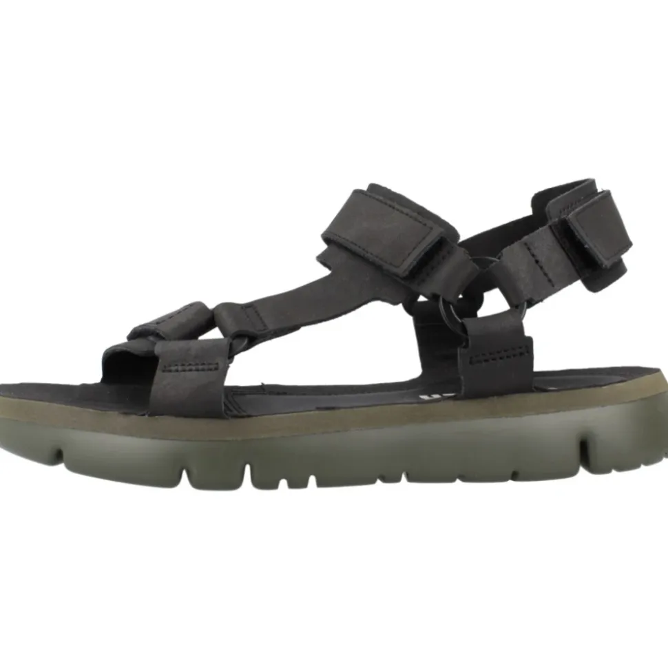 Stilige flate sandaler i svart