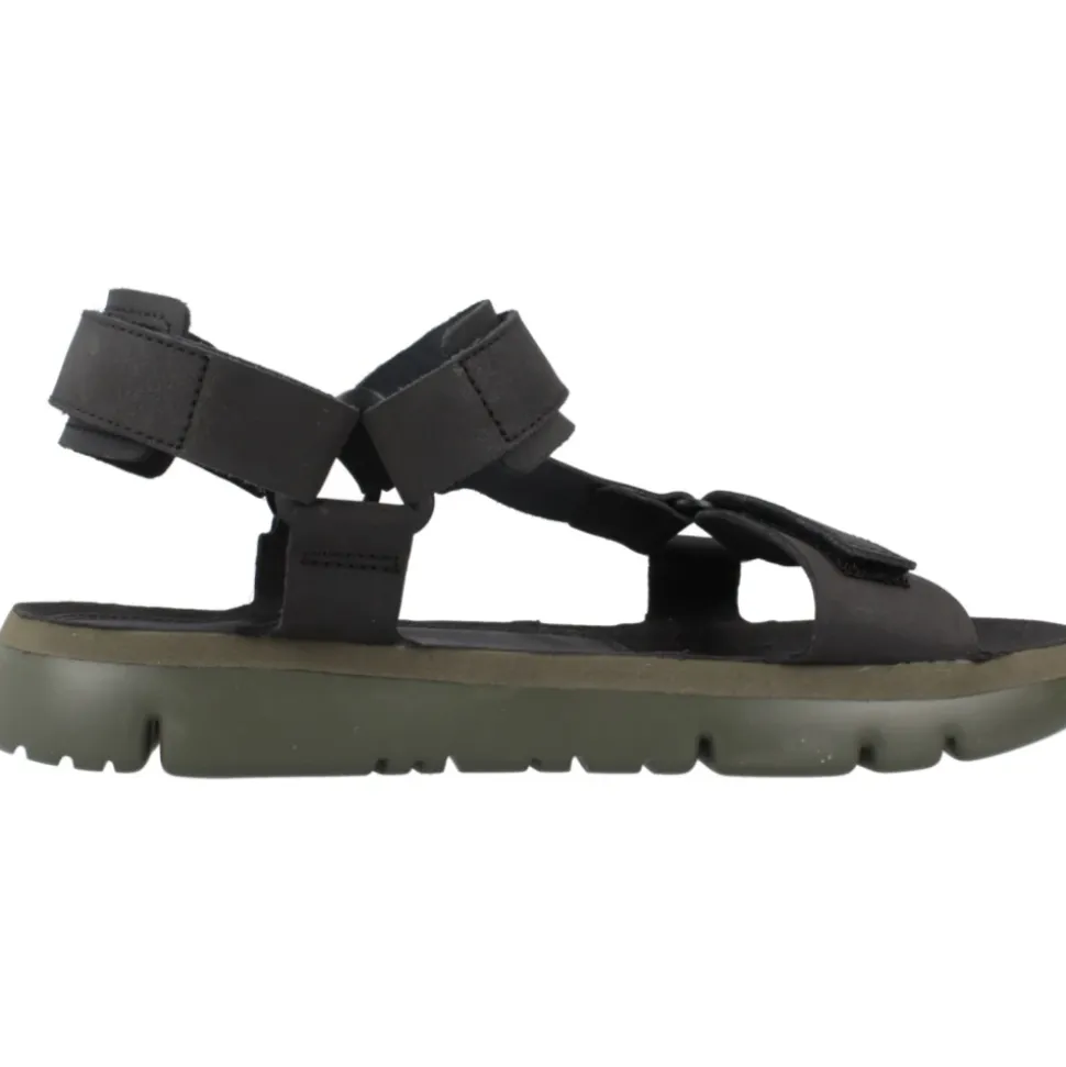 Stilige flate sandaler i svart