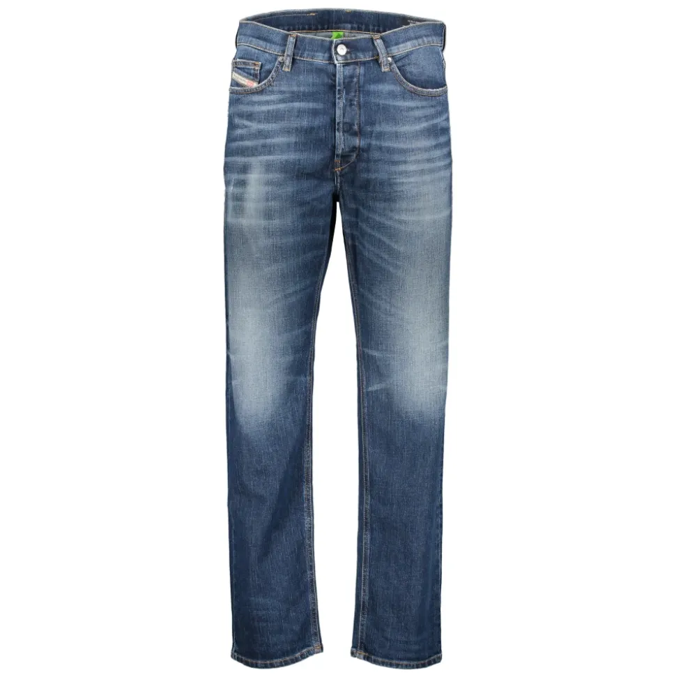Straight Jeans med Kontrastsøm