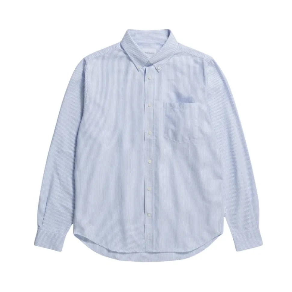 Stripete Oxford Skjorte - blek