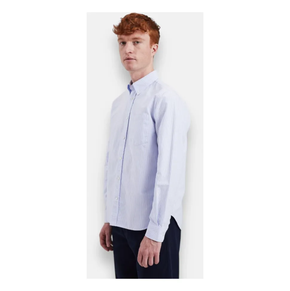 Stripete Oxford Skjorte - blek
