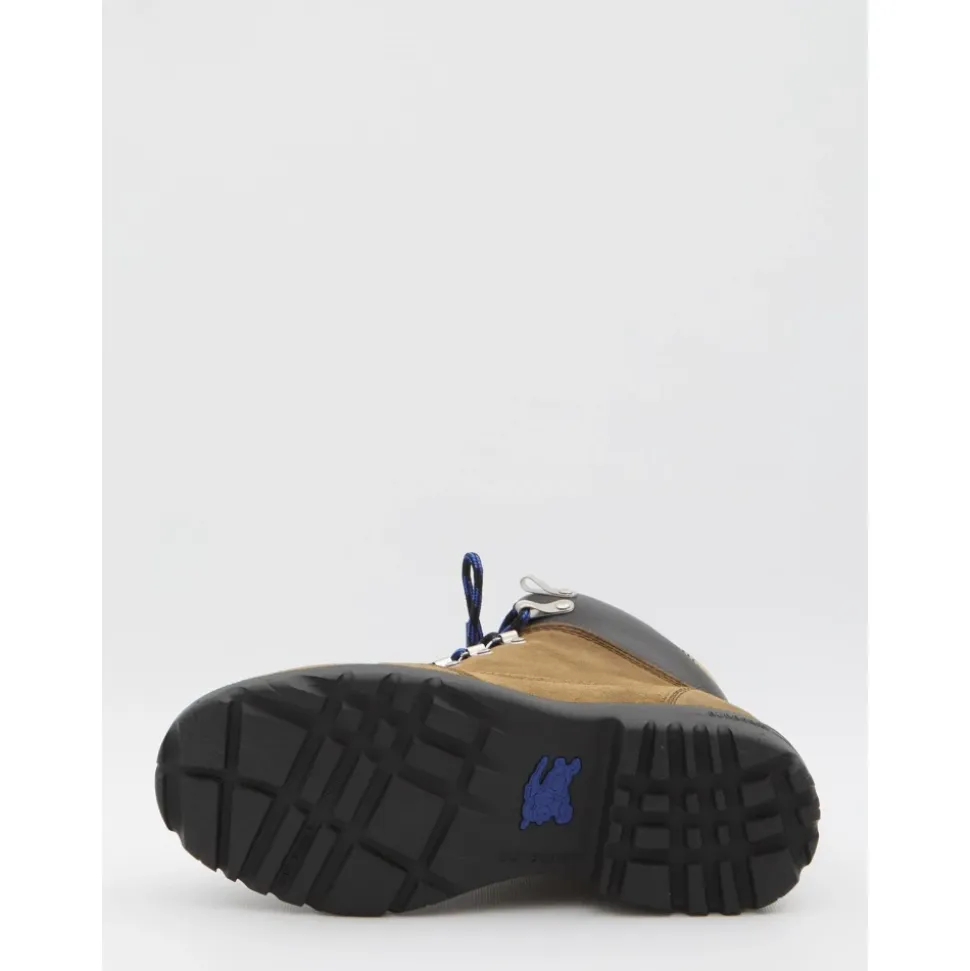 Suede Lace-Up Hiking Boots