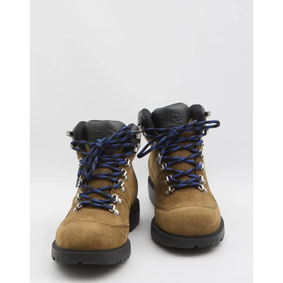 Suede Lace-Up Hiking Boots