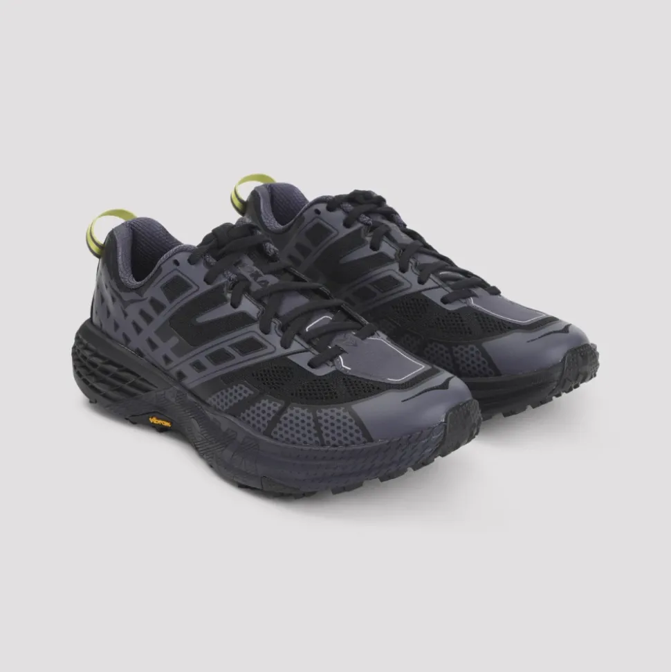 Svart Blekk Tekstil Sneakers