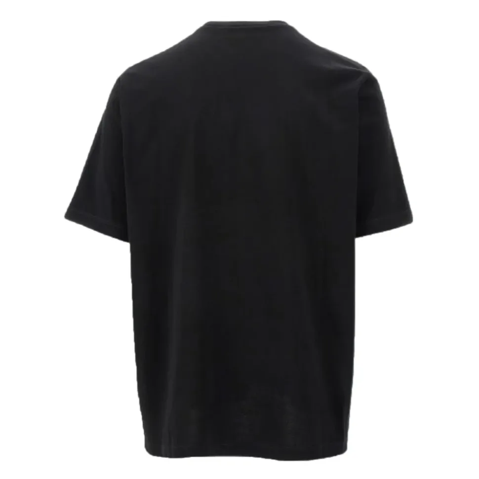 Svart bomulls T-skjorte