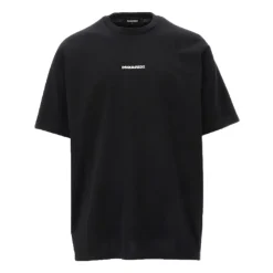 Svart bomulls T-skjorte