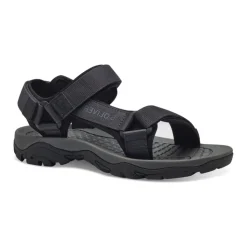 Svart Casual Åpne Flate Sandaler
