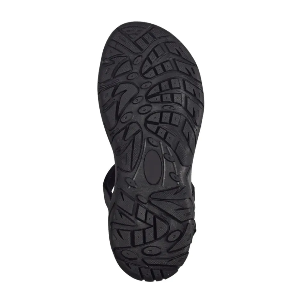 Svart Casual Åpne Flate Sandaler