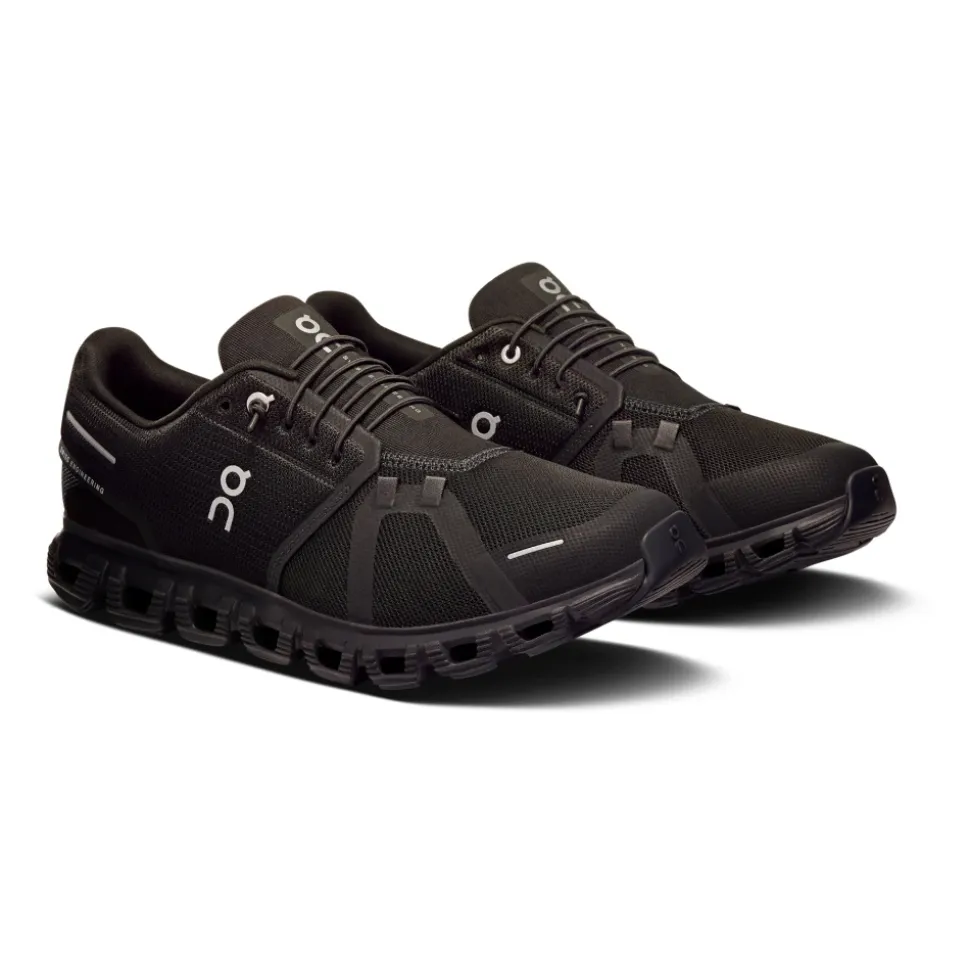 Svarte Cloud Sneakers Lettvekts Prestasjonssko