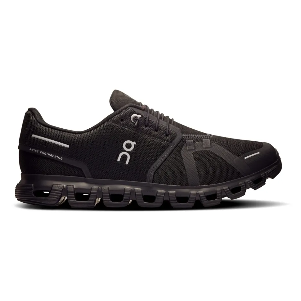Svarte Cloud Sneakers Lettvekts Prestasjonssko