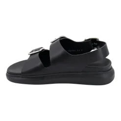 Svarte Sandaler med Justerbare Spenner